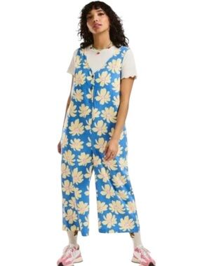 NWOT Lucy & Yak Finn Organic Twill Jumpsuit Size UK28 US24